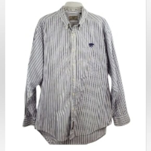 M KSTATE WILDCATS KANSAS EMBROIDERED LONG SLEEVE men's SHIRT medium - Picture 15 of 15